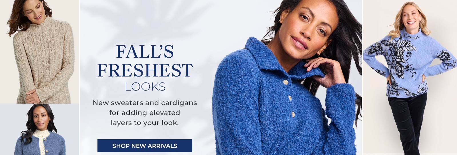 fall's freshest looks new sweaters and cardigans for adding elevated layers to your look. shop new arrivals